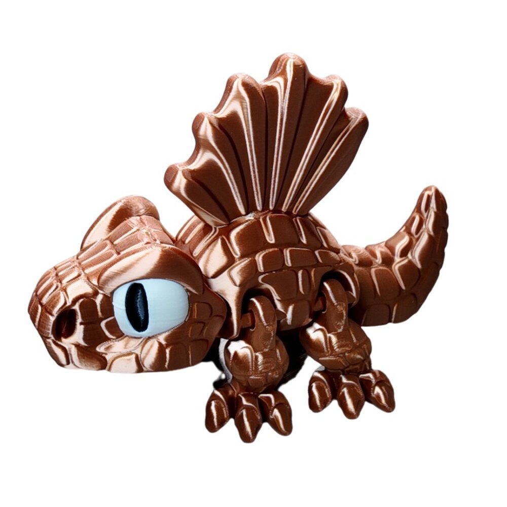 Dimetrodon Flexi Dinosaur Toy - Jurassic Joy Articulated Fidget Dino Gift